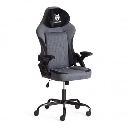 Кресло иВолф ткань, черный/серый / iWolf_0