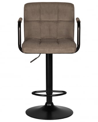 Стул барный ДОБРИН КРУГЕР АРМ БЛАCК (какао вельвет (ЛАР-Е2041-05)) / DOBRIN KRUGER ARM BLACK (LAR-E2041-05))_5