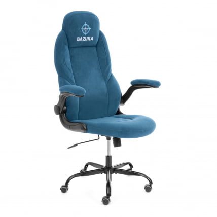 Кресло геймерское БАЗУКА металБЛ велюр, синий, 32 / BAZUKA metalBL_0