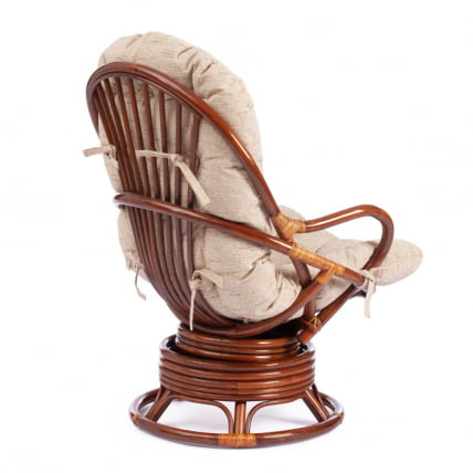 Кресло вращающееся ФЛОРЕС 5005 /без подушки/ Пекан (орех) / FLORES Pecan_11