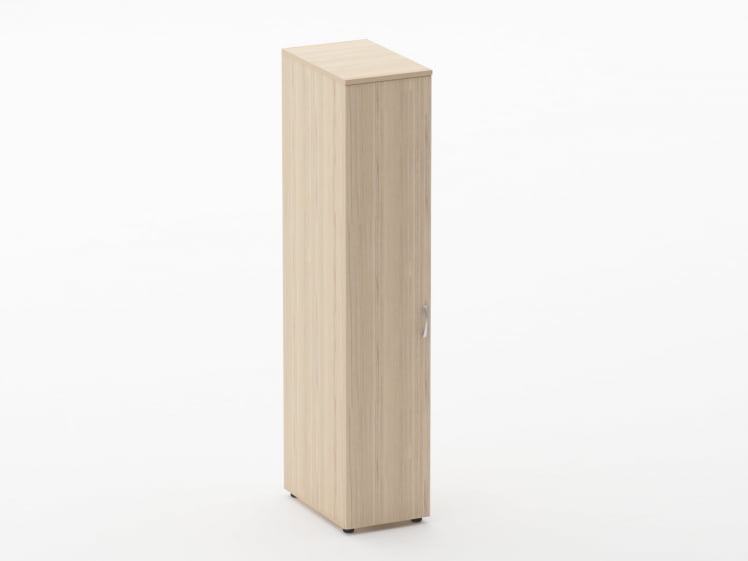 Шкаф для одежды узкий Глассй 6.19.30Л Дуб молочный / Glassy_0