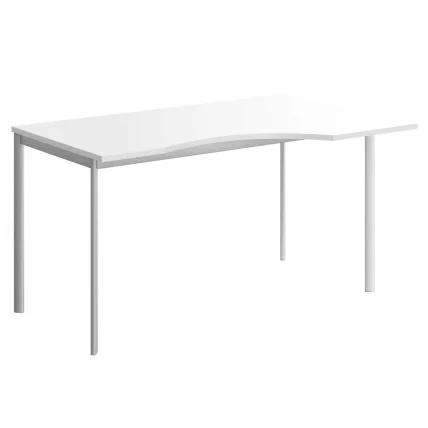 Стол эргономичный ИМАГО-С CА-2С(Л/Р) белый алюминий / IMAGO-S CA-2S(L/R)_0