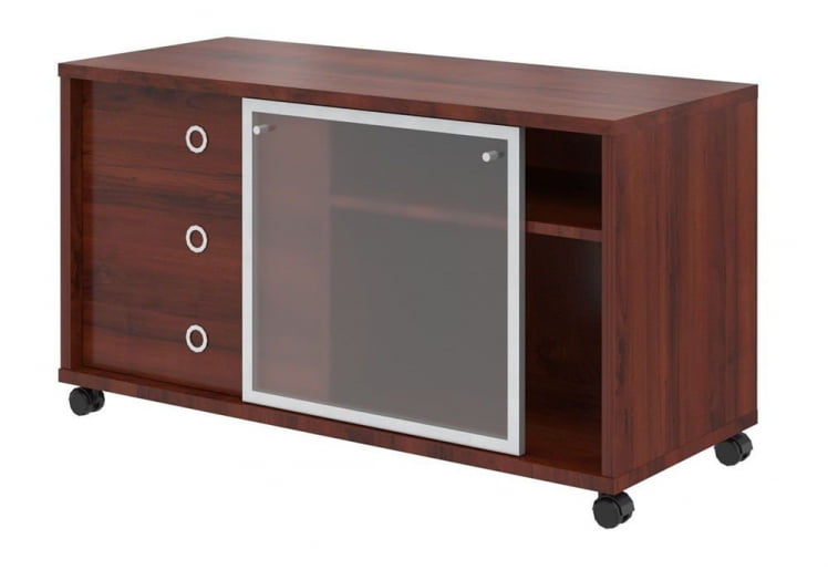 Тумба мобильная с дверью купе В 202.2 Бургунди_0