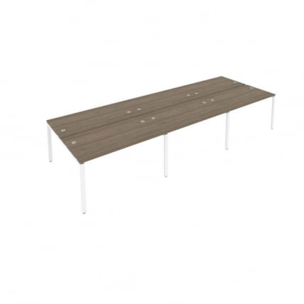 Рабочая станция на 6 раб.места Метал Сйстем Б.СМ-6.3 Вяз/Белый / Metal System_0