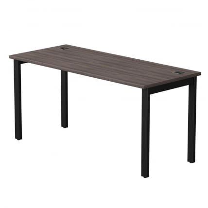 Стол прямой на металлокаркасе, опоры 90 гр Еверпроф ЕВО 254С008 Дуб Пасадена Черный / Everprof EVO 254S008_0