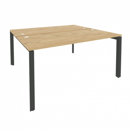 Рабочая станция на П-образном м/к ОНИКС О.МП-Д.РС-2.4.7 Тиквуд Светлый/Антрацит / ONIX O.MP-D.RS-2.4.7_0