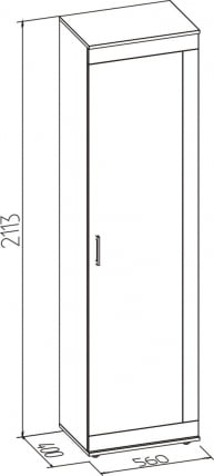 Шкаф для одежды и белья Маиолика 8 Ясень Шимо светлый-Ясень Анкор темный / Maiolica_3