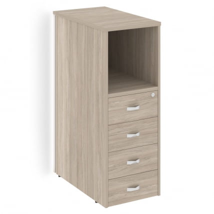 Тумба с подсветкой 4 ящика завершающая, левая ОНИКС О.Р-ТВ-4.С(Л) Дуб Аттик / ONIX O.R-TV-4.S(L)_0