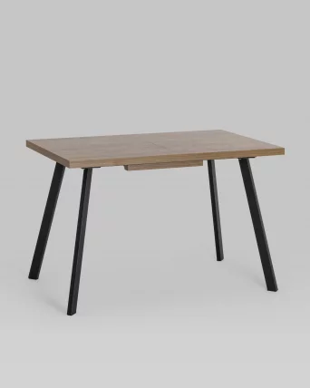 Стол обеденный раскладной Плаин раскладной 116-158*74 Дуб Ка/черный / Plain_1