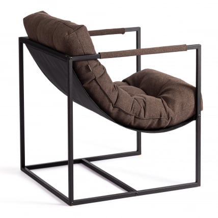 Кресло Чарли/Чарли рогожка, коричневый, 3М7-147, 70х70х84 см / Charli/Чарли_4