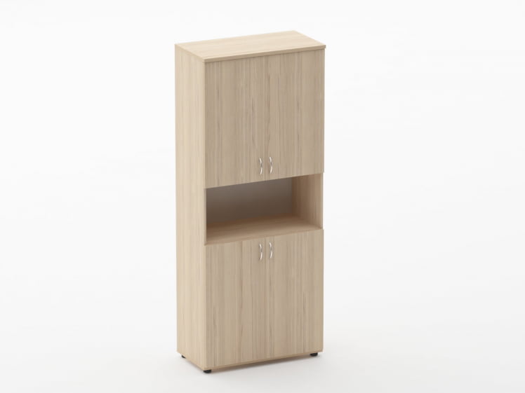 Шкаф высокий закрытый с нишей Твин 16.16.151 Туя / Twin_0