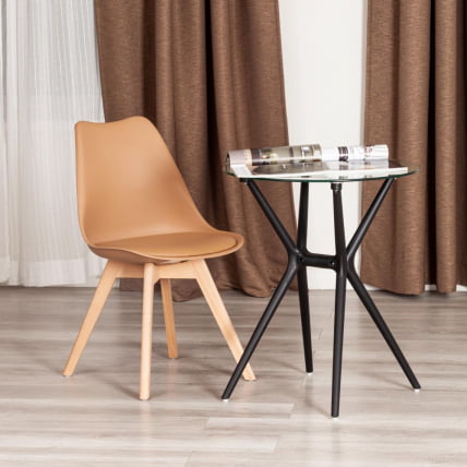Стул ТУЛИП (мод. 73-1) дерево/пластик/экокожа, 47,5кс55кс80 см, Бежевый (Латте) / TULIP (mod. 47,5x55x80 (Latte)_8