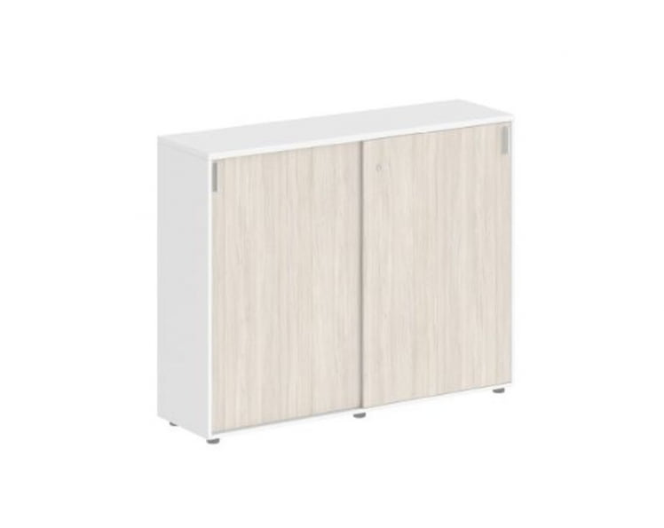 Шкаф-купе средний с замком Сигма СГ.712.ВХ.ОЛ Белый Дуб светлый / Sigma SG.712.WH.OL_0