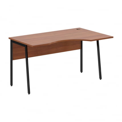 Стол эргономичный правый ИМАГО Плус СА-2П(Пр) Орех французский Черный / IMAGO Plus СА-2P(Пр)_0