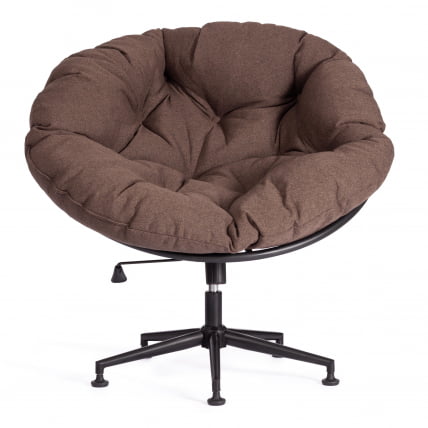 Кресло CЛОУДЕ рогожка/металл, 97х98х90-96см, коричневый, 3М7-147 / CLOUDE_5