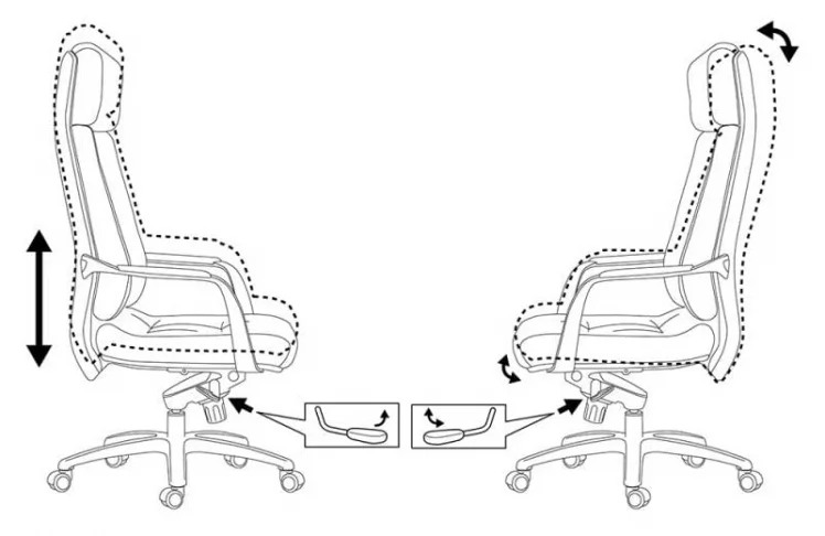Кресло руководителя Бюрократ _ДЭО/ВХИТЕ / _DAO/WHITE_5
