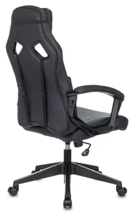 Геймерское кресло Бюрократ ЗОМБИЕ ДРИВЕР Черный-голубой / ZOMBIE DRIVER_3