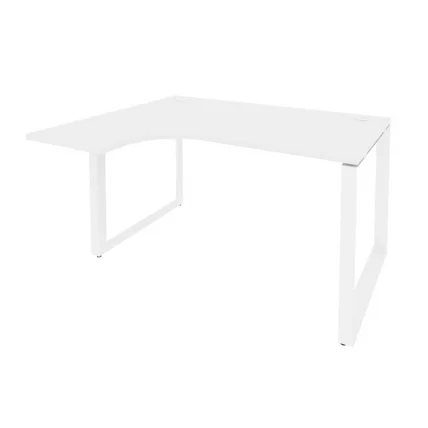 Стол эргономичный левый на О-образном м/к ОНИКС О.МО-СА-3Л Белый Бриллиант / ONIX O.MO-SA-3L_0
