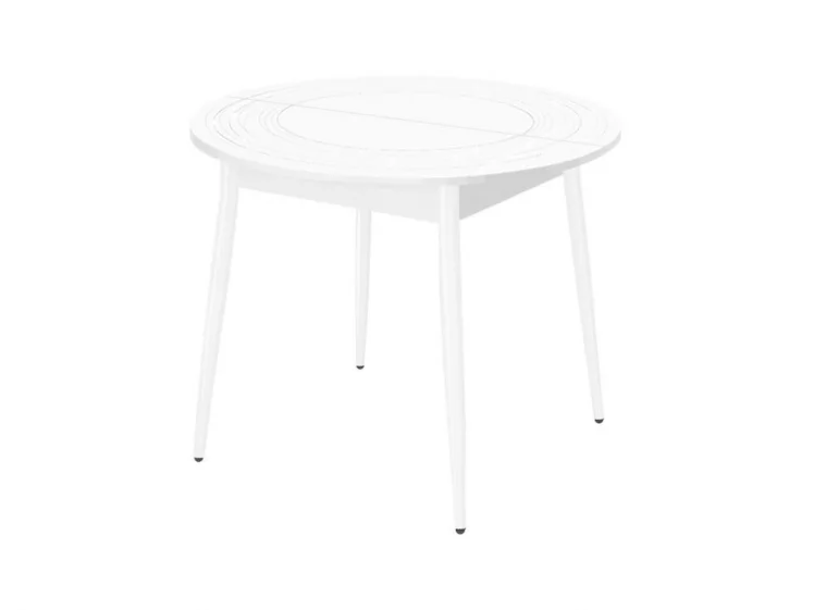 Стол обеденный раскладной Орфей 41 Белый шпон_0