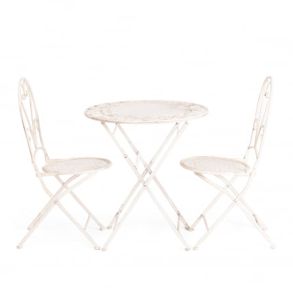 Стул Лове Чаир (ПЛ08-11140) стальной сплав, античный белый, 40х47,5х94 см / Love Chair (PL08-11140)_10