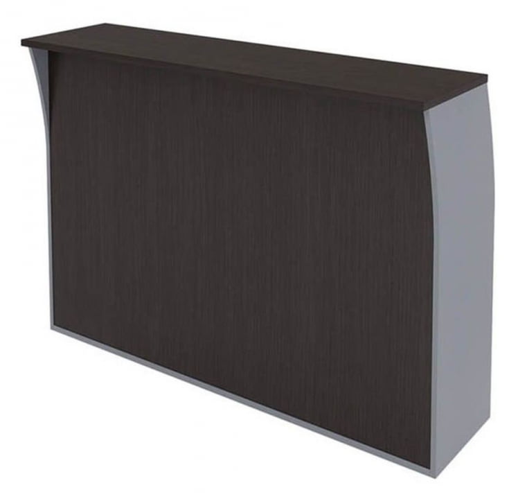 Стойка ресепшн прямая ИМАГО РС-4 Венге Магия Металлик / IMAGO_0