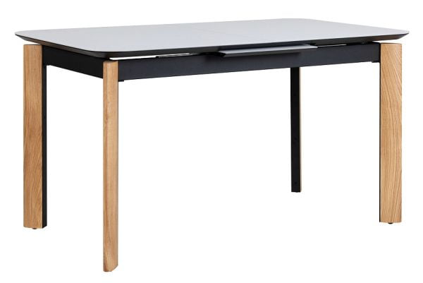 Стол раскладной Комби Гласс 120-150 Аутоматиc Натур/Лигхт матте гласс / Combi Glass Automatic Natur/Light matte glass_0