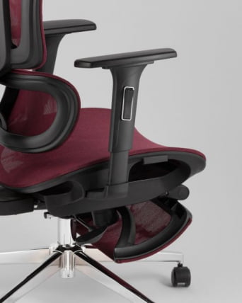 Кресло офисное ТопЧаирс Нимбус бордовый / TopChairs Nimbus_6