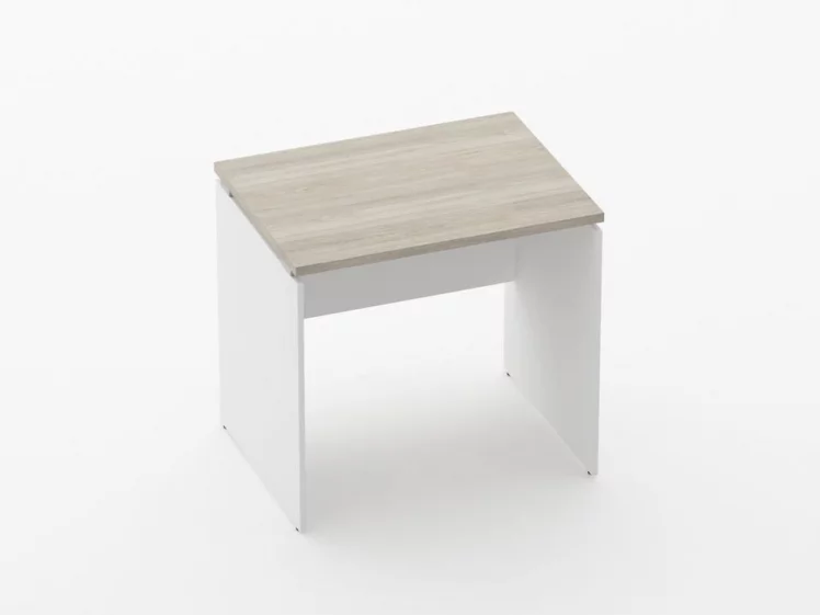 Стол прямой Дека ЛДСП каркас 75.06.08 Дуб Сантана светлый/Белый / Deka_0