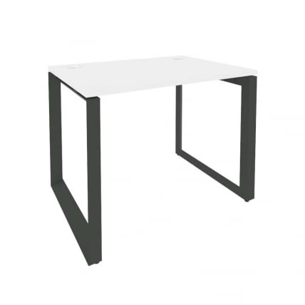 Стол рабочий на О-образном м/к ОНИКС О.МО-СП-1.7 Белый Бриллиант/Антрацит / ONIX O.MO-SP-1.7_0
