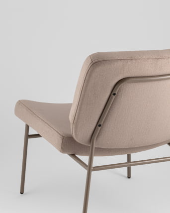 Кресло Эбигейл велюр бежевый, каркас бежево-серый_6