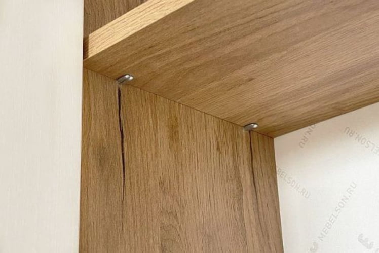 Шкаф однодверный Бери МПР-023 Дуб крафт золотой/белое дерево / MPR-023_6