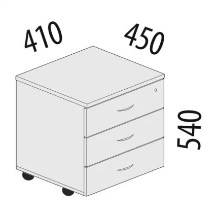 Тумба с ящиками Лидер-Престиж 83.10_4