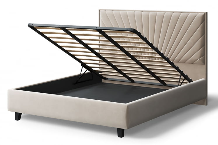 Кровать Леона, 2000кс1600мм, бежевый / 2000x1600мм,_3