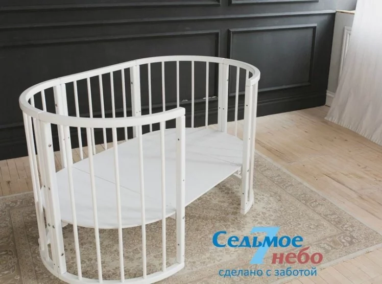 Кровать-трансформер 6-в-1 Меррй Хаппй 01 Белая / Merry Happy_2