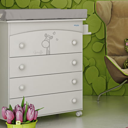 Комод пеленальный Микуна Сабана Б-970 Вхите Старс Грей / Micuna Sabana B-970 White Stars Grey_0