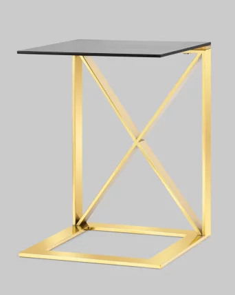Журнальный стол КРОСС 40кс40 Золото / 40x40_2