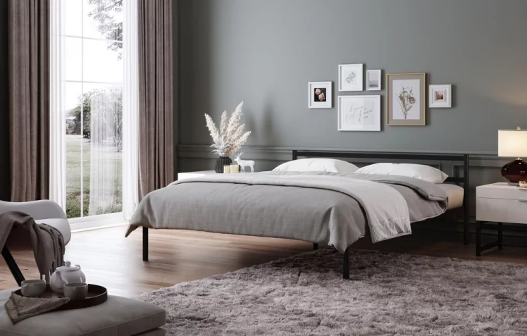 Кровать Метта 1600кс2000 Черная / 1600x2000_3