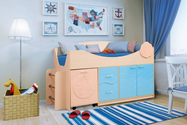 Уголок школьника Юниор-12.2 МДФ матовый Дуб молочный/Розовый металлик/Сиреневый металлик_0