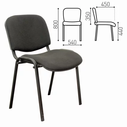 Стул для посетителей ИЗО кожзам Черный З-11 / Z-11_0