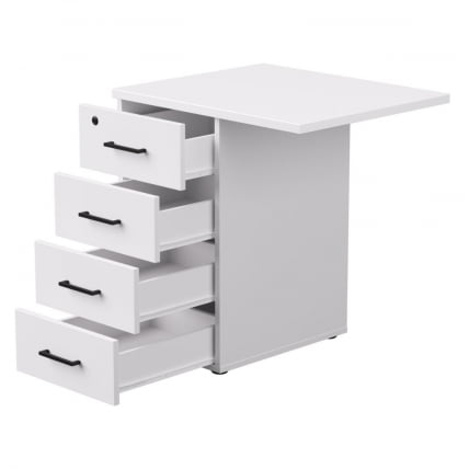 Тумба приставная с топом Еверпроф ЕВО 254Т2203 Белая / Everprof EVO_1