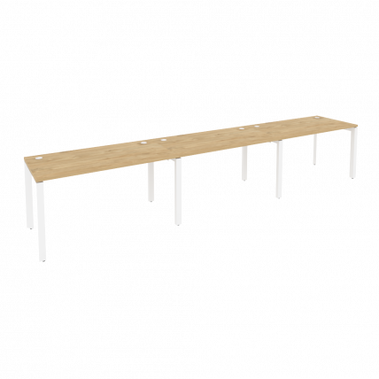 Рабочая станция на П-образном м/к ОНИКС О.МП-РС-3.3.7 Тиквуд Светлый/Белый / ONIX O.MP-RS-3.3.7_0
