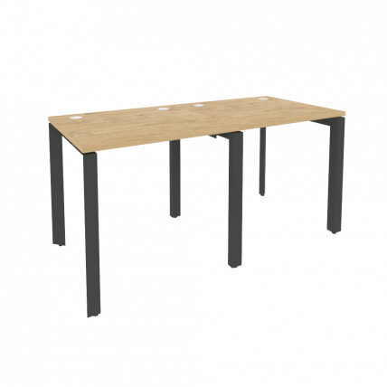 Рабочая станция на П-образном м/к ОНИКС О.МП-РС-2.0.7 Тиквуд Светлый/Антрацит / ONIX O.MP-RS-2.0.7_0
