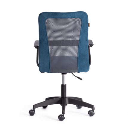 Кресло СТАФФ флок/ткань, синий/серый, 32/В-12 / STAFF 32/W-12_3