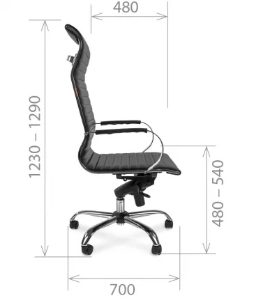 Кресло для руководителя Чаирман 710 Черное / Chairman_2