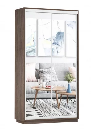 Шкаф-купе двухдверный Экспресс Дуо Экспенс 1200х2400х Венге / 1200х2400h_0