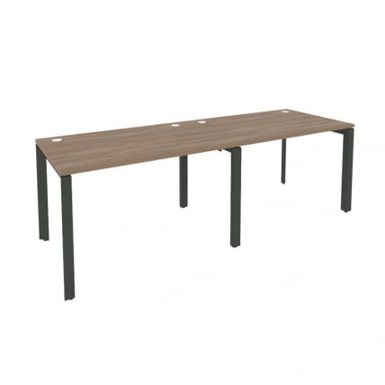 Рабочая станция на П-образном м/к ОНИКС О.МП-РС-2.2.8 Дуб Аризона/Антрацит / ONIX O.MP-RS-2.2.8_0