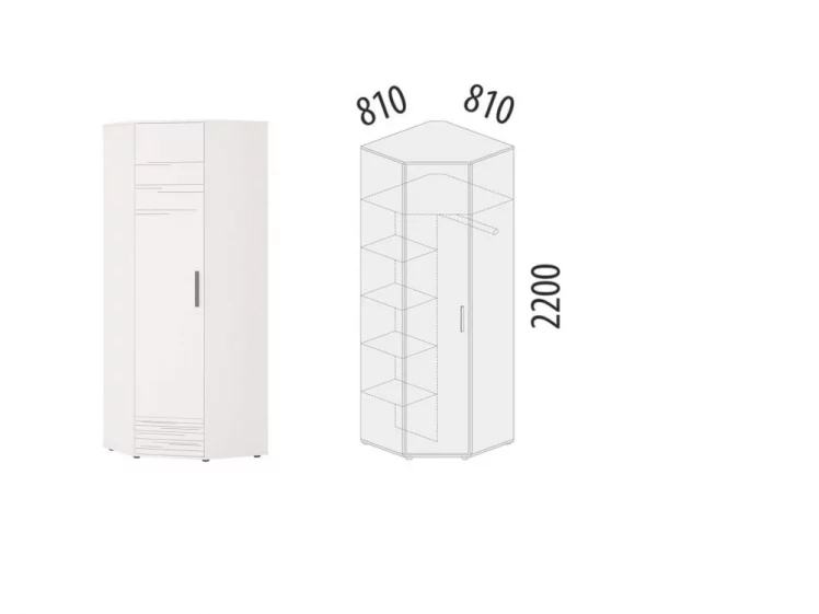 Шкаф угловой (лев/прав) Аляска 501.03_1