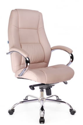 Кресло руководителя Еверпроф Крон М Кожа Бежевый / Everprof Kron M_0