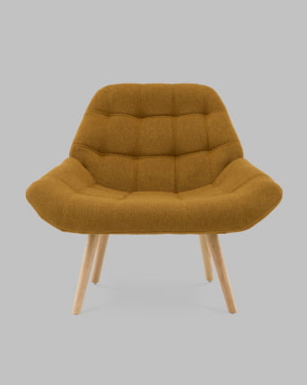 Кресло Олби Квадро горчичный_2