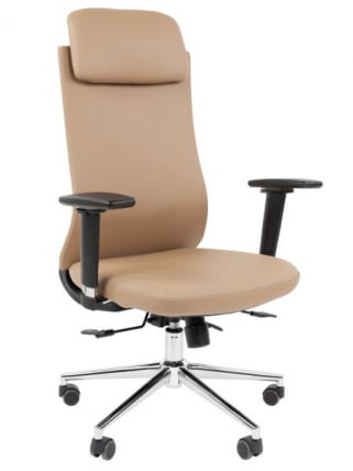 Офисное кресло CХАИРМАН 500 ЛЮКС (ЛУКС) ЭКО экокожа Бежевый / CHAIRMAN (LUX)_0